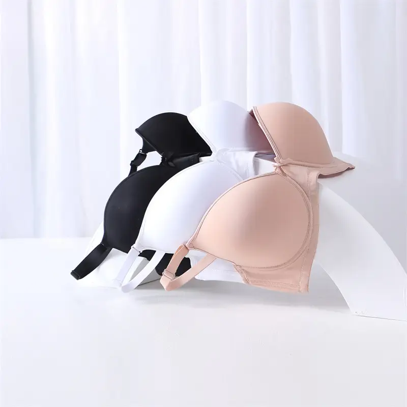 125kg Plus Size Seamless Glossy Intimates Push-up Side Breast Reduction Anti-sagging Comfortable Simple Thin Adjustable Bra — feature 3