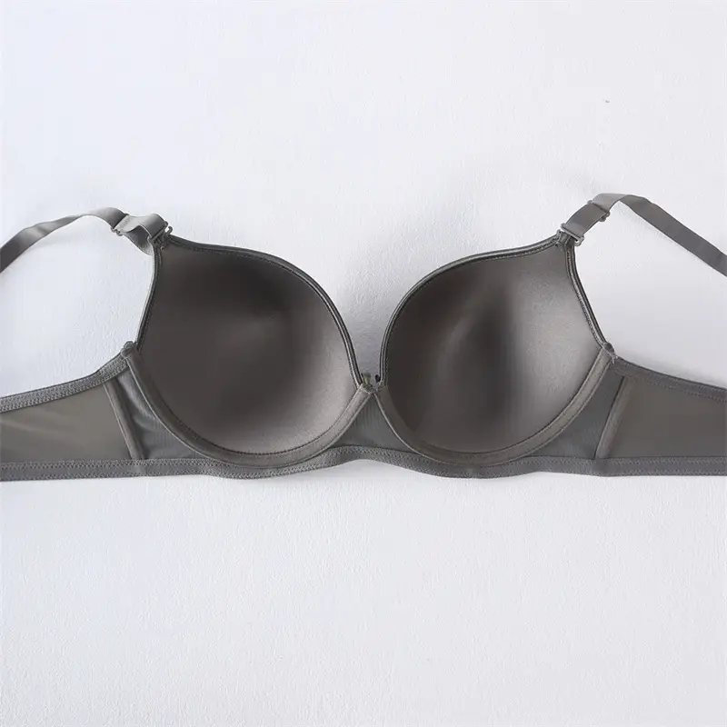 125kg Plus Size Seamless Glossy Intimates Push-up Side Breast Reduction Anti-sagging Comfortable Simple Thin Adjustable Bra — feature 6