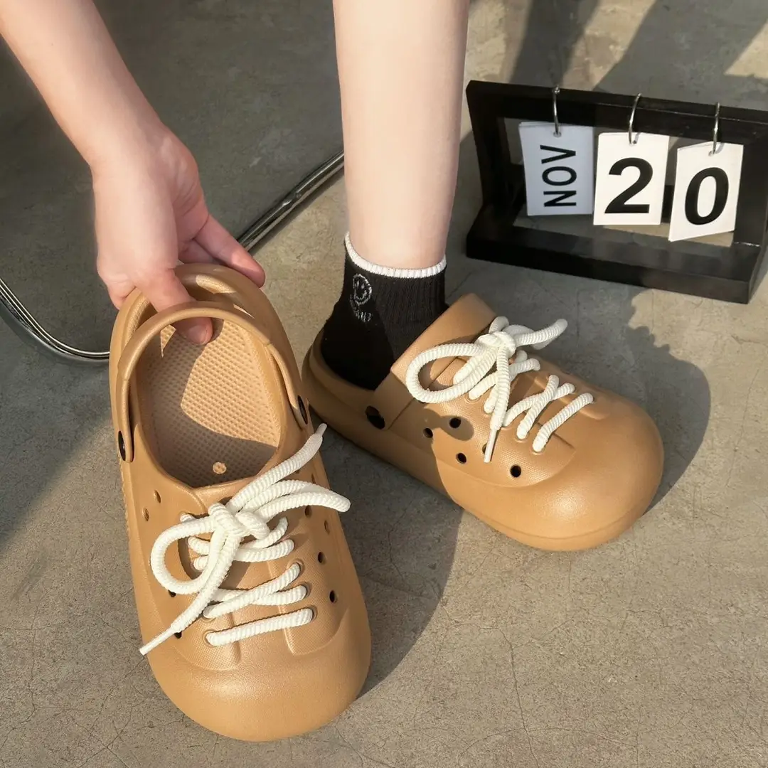 2026 New Eva Clogs Cute and Fashionable Women's Summer Trendy Shoes with a Stepping-On-Clouds Feel, Suitable for Outdoor Wear, Height-Increasing, Thick-Soled, Non-Slip