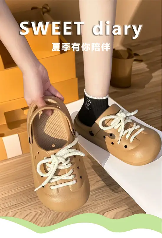 2026 New Eva Clogs Cute and Fashionable Women's Summer Trendy Shoes with a Stepping-On-Clouds Feel, Suitable for Outdoor Wear, Height-Increasing, Thick-Soled, Non-Slip — feature 1