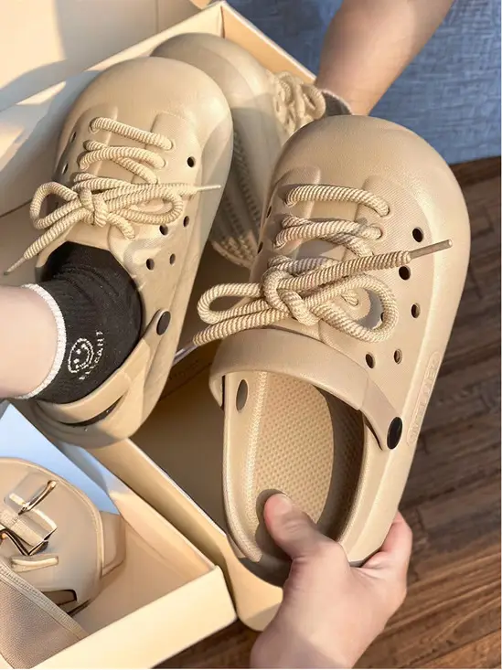 2026 New Eva Clogs Cute and Fashionable Women's Summer Trendy Shoes with a Stepping-On-Clouds Feel, Suitable for Outdoor Wear, Height-Increasing, Thick-Soled, Non-Slip — feature 7