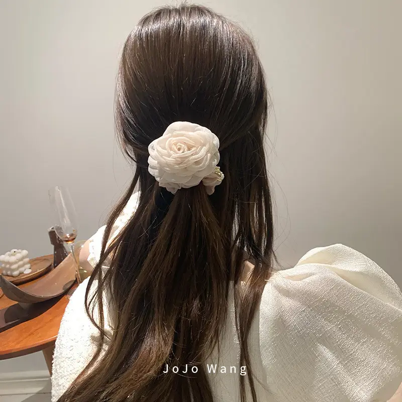Chanel Camellia Hair Ring for Girls - Image 4