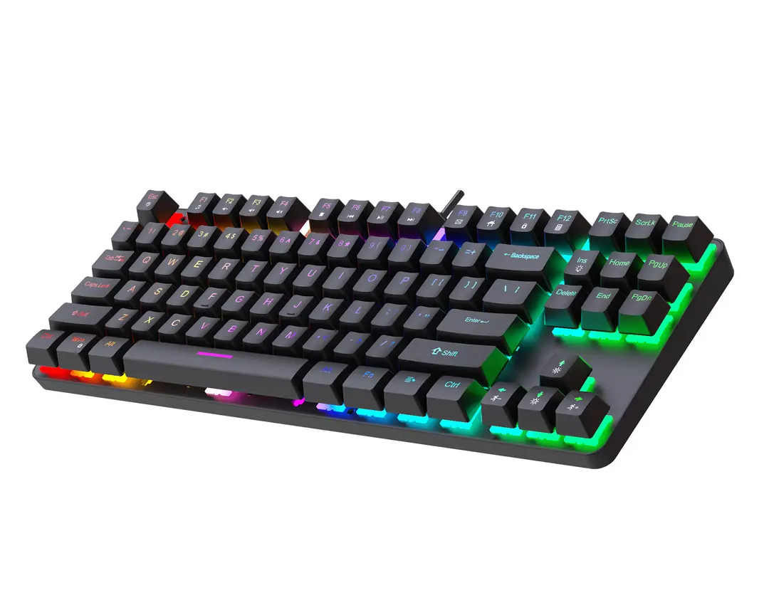 K87 metal mechanical keyboard 87 keys RGB luminous green axis public office home computer accessories Game e-sports cross-border — feature 17