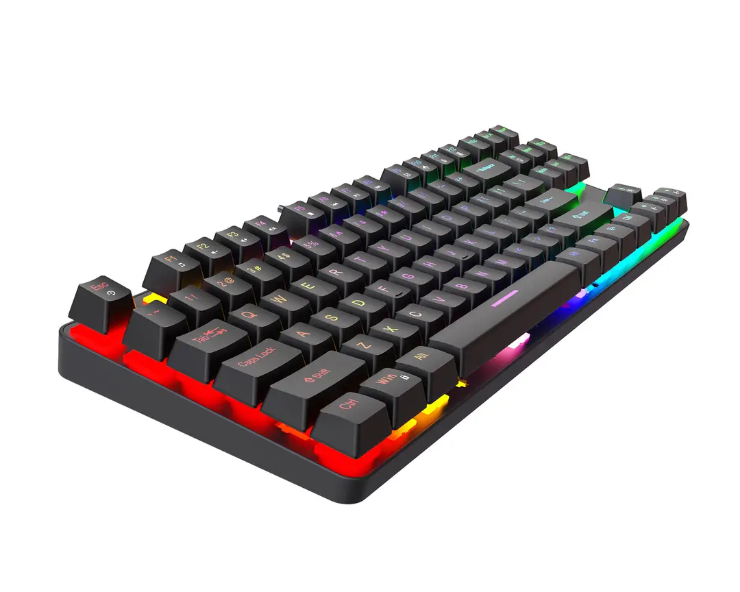 K87 metal mechanical keyboard 87 keys RGB luminous green axis public office home computer accessories Game e-sports cross-border — feature 18
