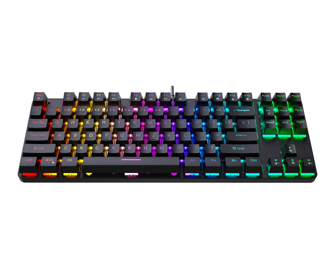 K87 metal mechanical keyboard 87 keys RGB luminous green axis public office home computer accessories Game e-sports cross-border — feature 19