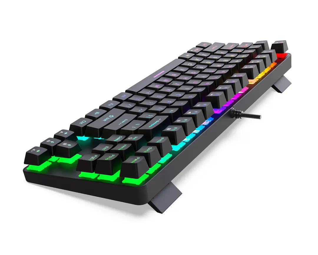K87 metal mechanical keyboard 87 keys RGB luminous green axis public office home computer accessories Game e-sports cross-border — feature 24