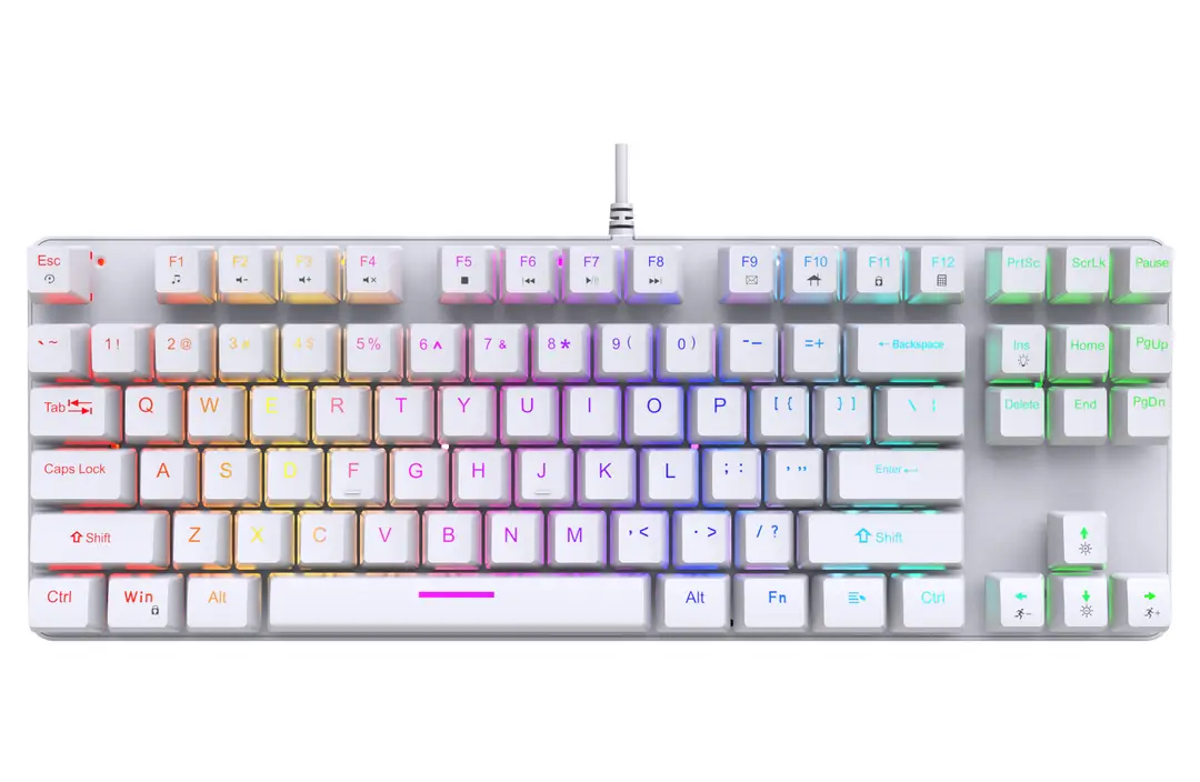 K87 metal mechanical keyboard 87 keys RGB luminous green axis public office home computer accessories Game e-sports cross-border — feature 26