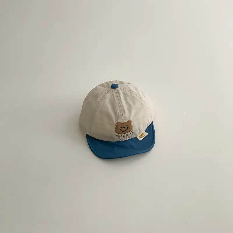 Yipan Soft Brim Baby Cap Beige Grey Spring Summer