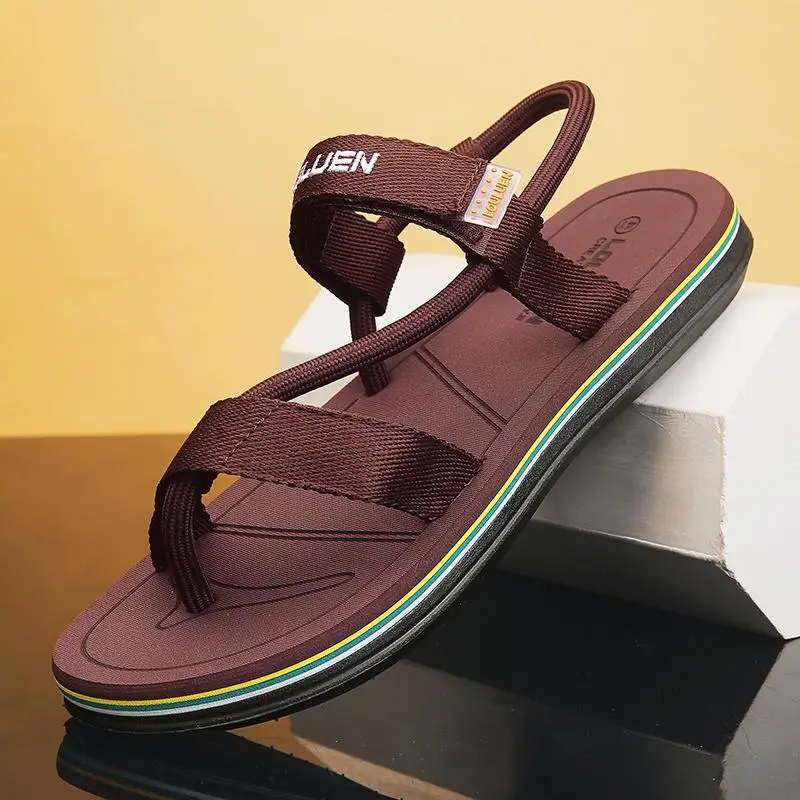 Sandals Men's Summer Korean Style Distinctive Fashion Outwear Beach Shoes Casual Dual-Use Men's Sandals Flip-Flops Flip-Flops - Image 4