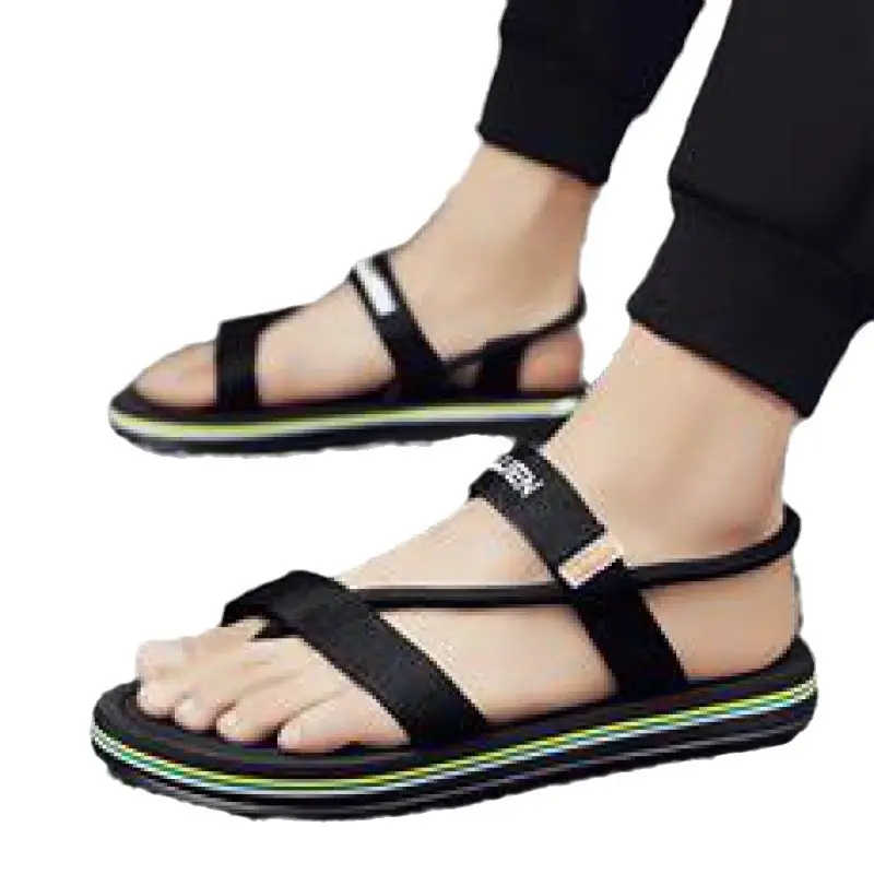 Sandals Men's Summer Korean Style Distinctive Fashion Outwear Beach Shoes Casual Dual-Use Men's Sandals Flip-Flops Flip-Flops - Image 6