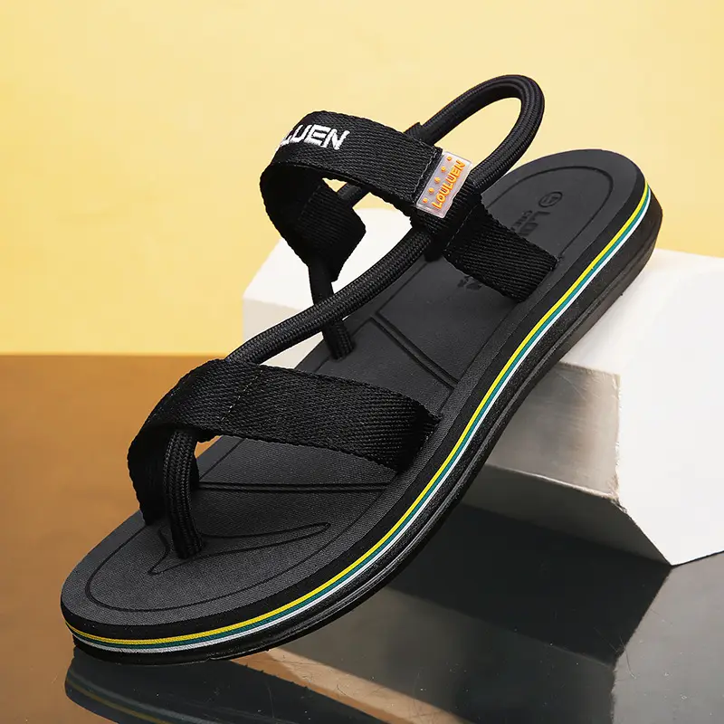 Sandals Men's Summer Korean Style Distinctive Fashion Outwear Beach Shoes Casual Dual-Use Men's Sandals Flip-Flops Flip-Flops — feature 1