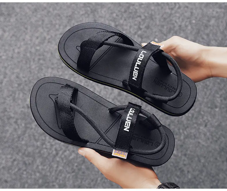 Sandals Men's Summer Korean Style Distinctive Fashion Outwear Beach Shoes Casual Dual-Use Men's Sandals Flip-Flops Flip-Flops — feature 20