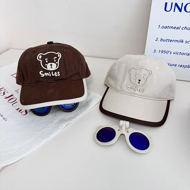 Kids Bear Cap Blue Spring Autumn New - Image 6