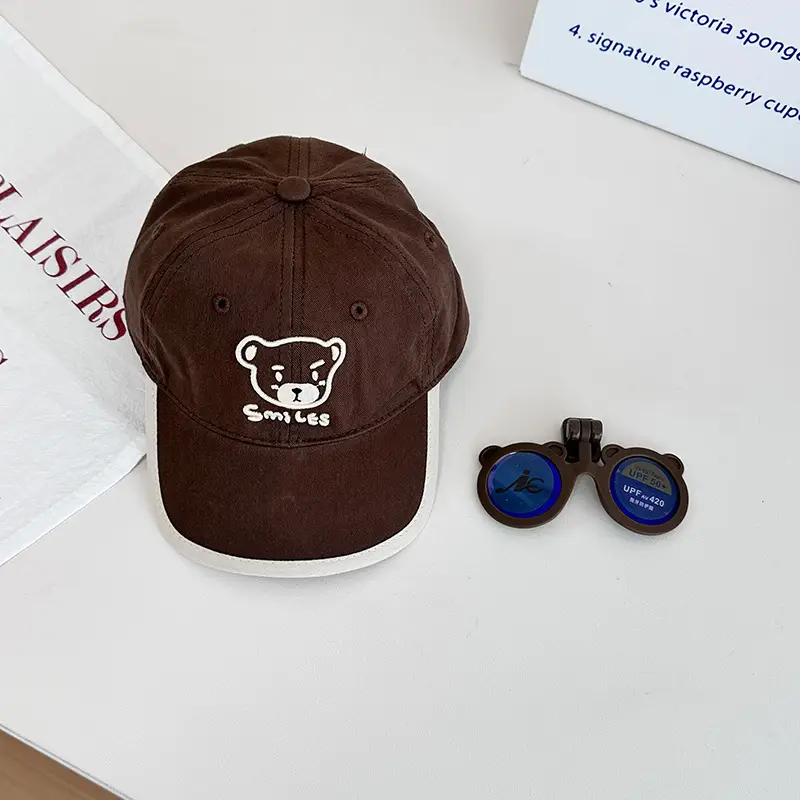 Kids Bear Cap Blue Spring Autumn New - Image 2