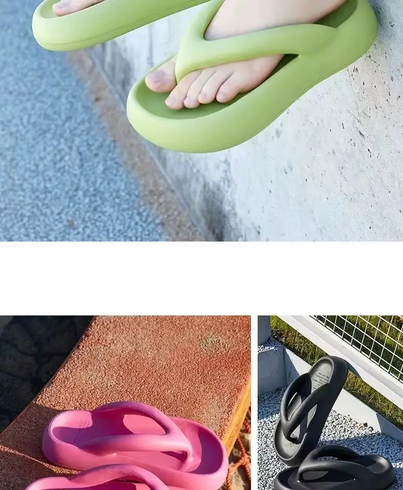 Flip-Flops for women Summer new summer slip-on thick bottom trendy non-slip wear-resistant beach flip-flops for women — feature 11
