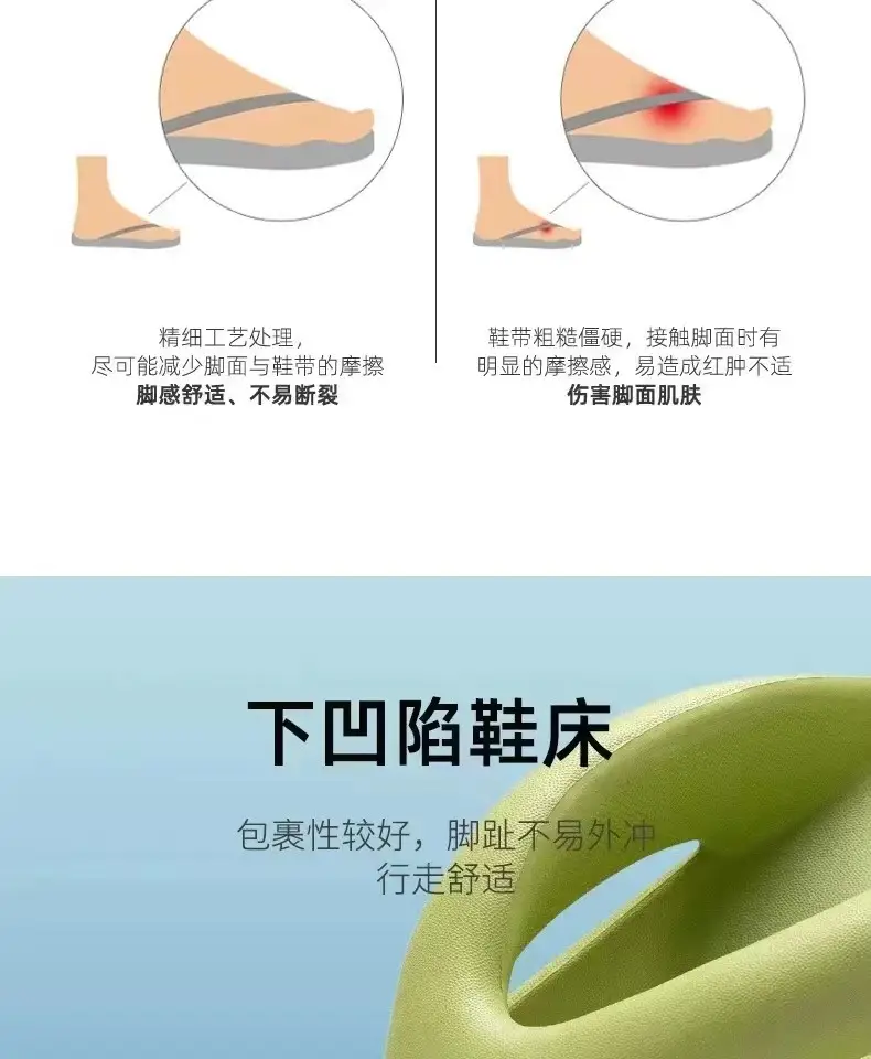 Flip-Flops for women Summer new summer slip-on thick bottom trendy non-slip wear-resistant beach flip-flops for women — feature 7