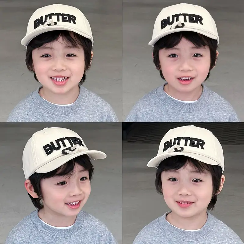Navy Blue Butter Logo Baseball Cap for Boys Girls - Image 7