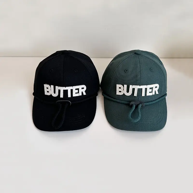 Navy Blue Butter Logo Baseball Cap for Boys Girls - Image 8