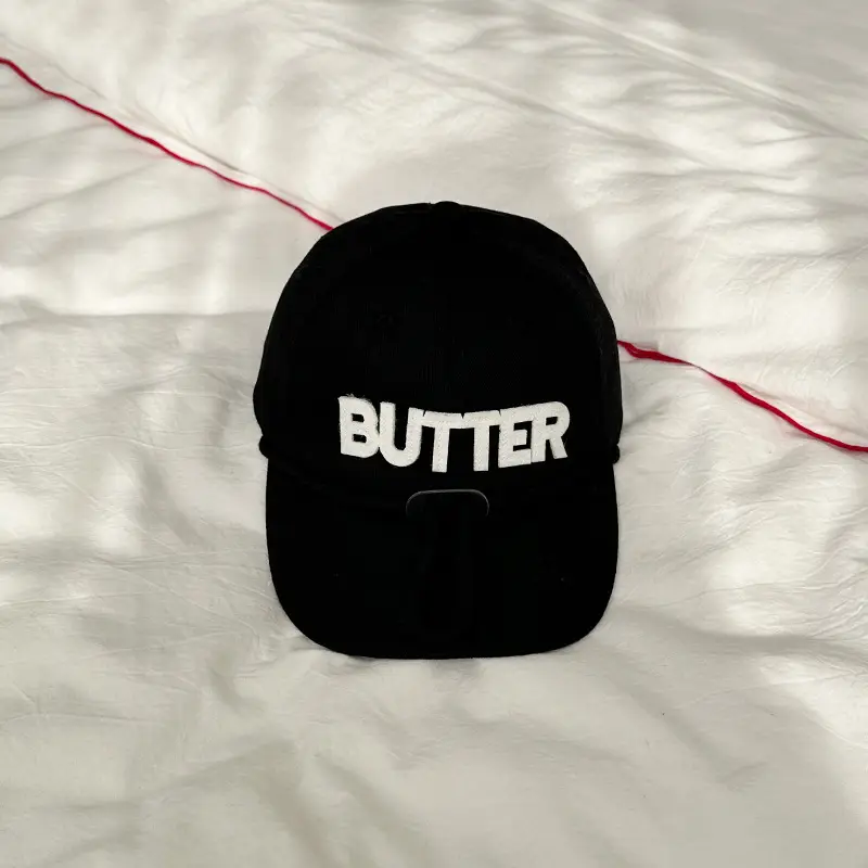 Navy Blue Butter Logo Baseball Cap for Boys Girls - Image 2