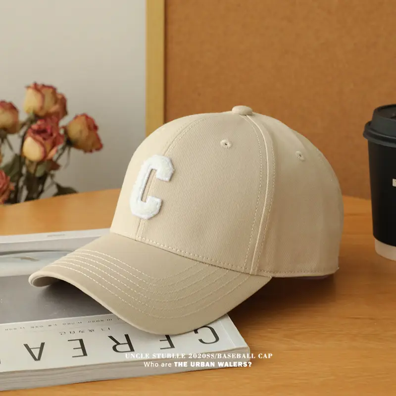 Men Women Hard Top Baseball Caps with C Logo — feature 4