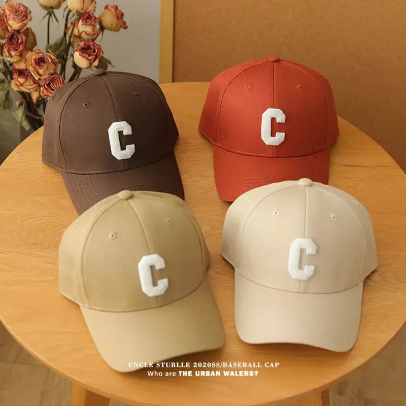 Men Women Hard Top Baseball Caps with C Logo — feature 7