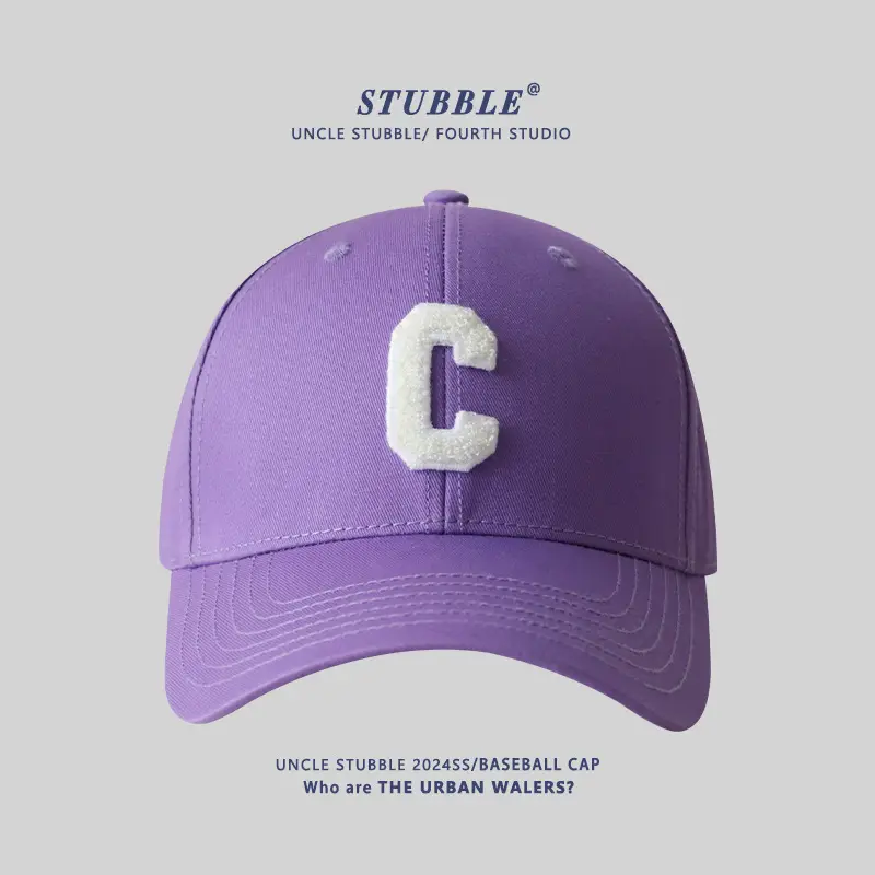 Men Women Hard Top Baseball Caps with C Logo - Image 10