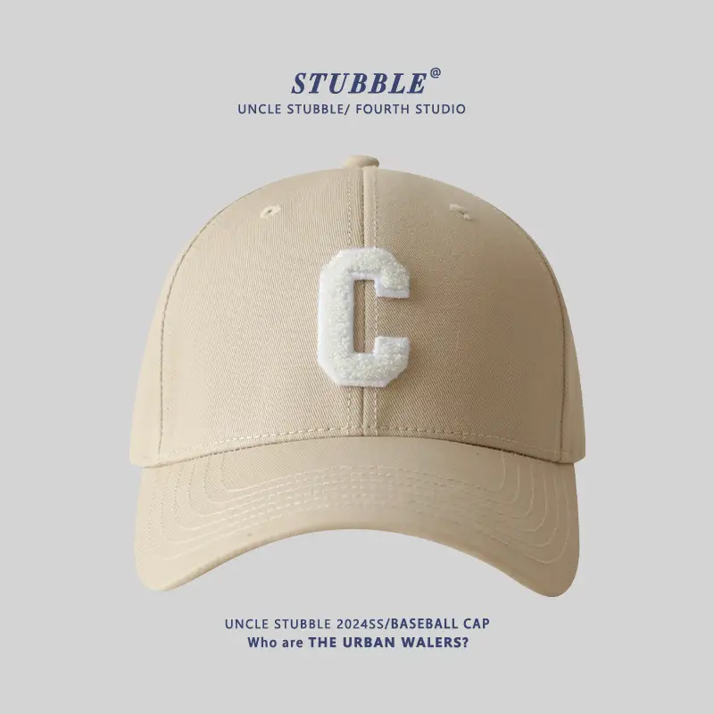Men Women Hard Top Baseball Caps with C Logo - Image 2