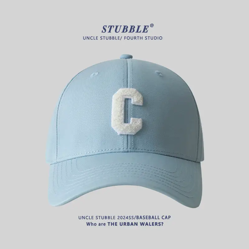 Men Women Hard Top Baseball Caps with C Logo - Image 6