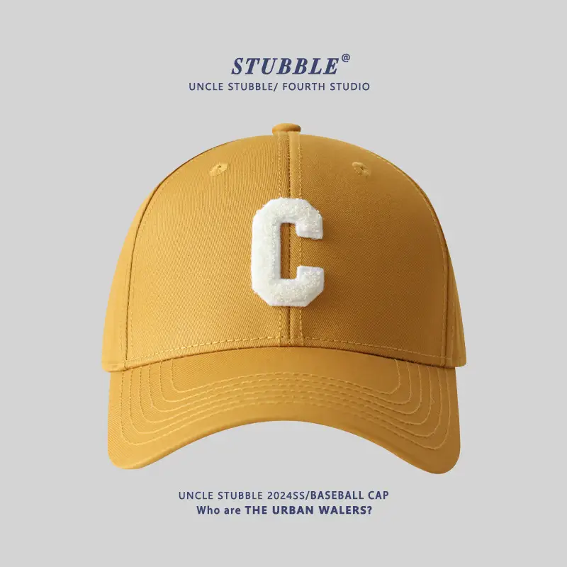 Men Women Hard Top Baseball Caps with C Logo - Image 7