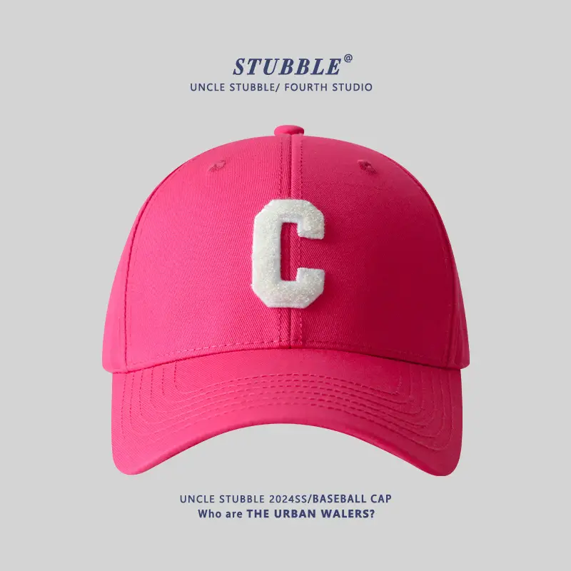 Men Women Hard Top Baseball Caps with C Logo - Image 8