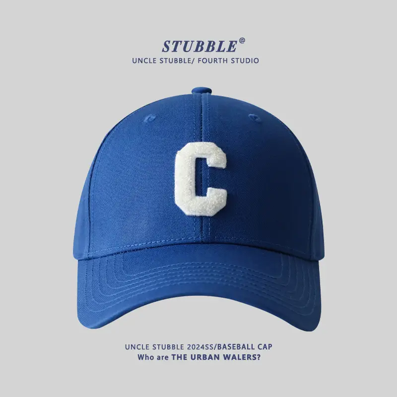 Men Women Hard Top Baseball Caps with C Logo - Image 9