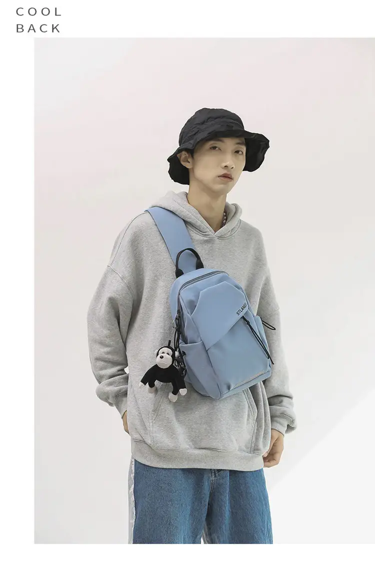 New Korean-Style Unisex Crossbody Bag Olive Green — feature 22