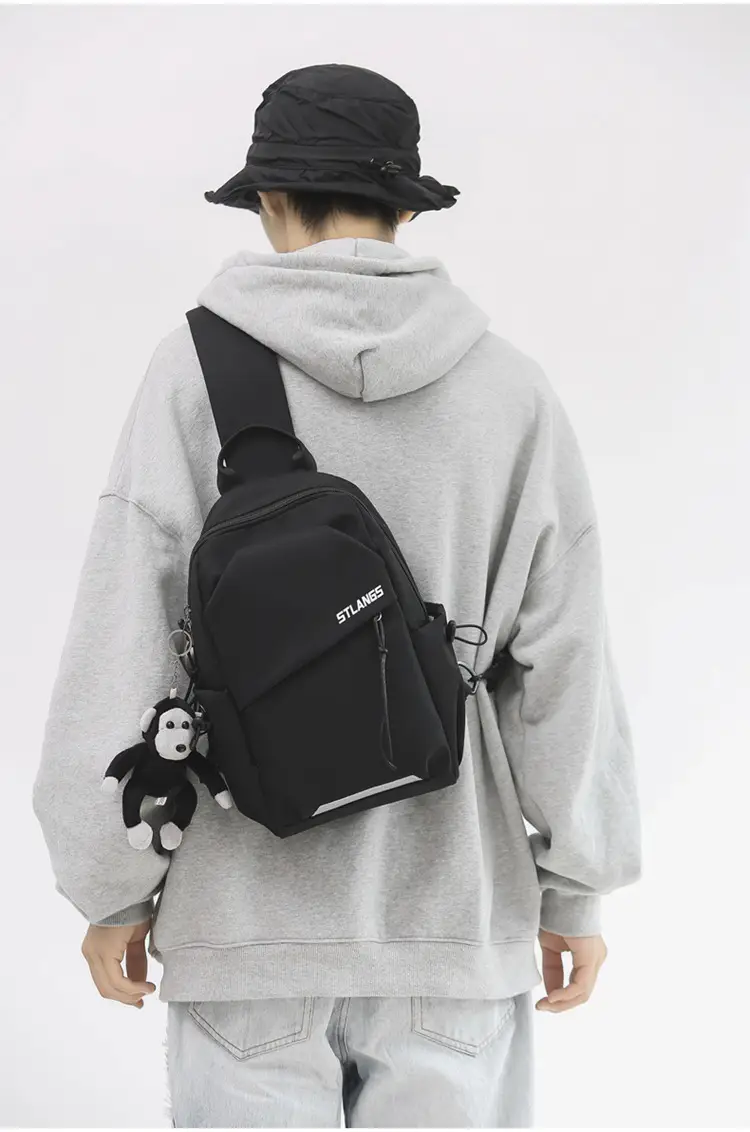 New Korean-Style Unisex Crossbody Bag Olive Green — feature 31