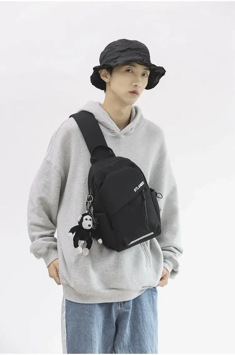 New Korean-Style Unisex Crossbody Bag Olive Green — feature 33
