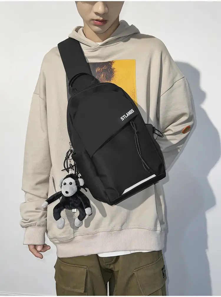 New Korean-Style Unisex Crossbody Bag Olive Green — feature 34