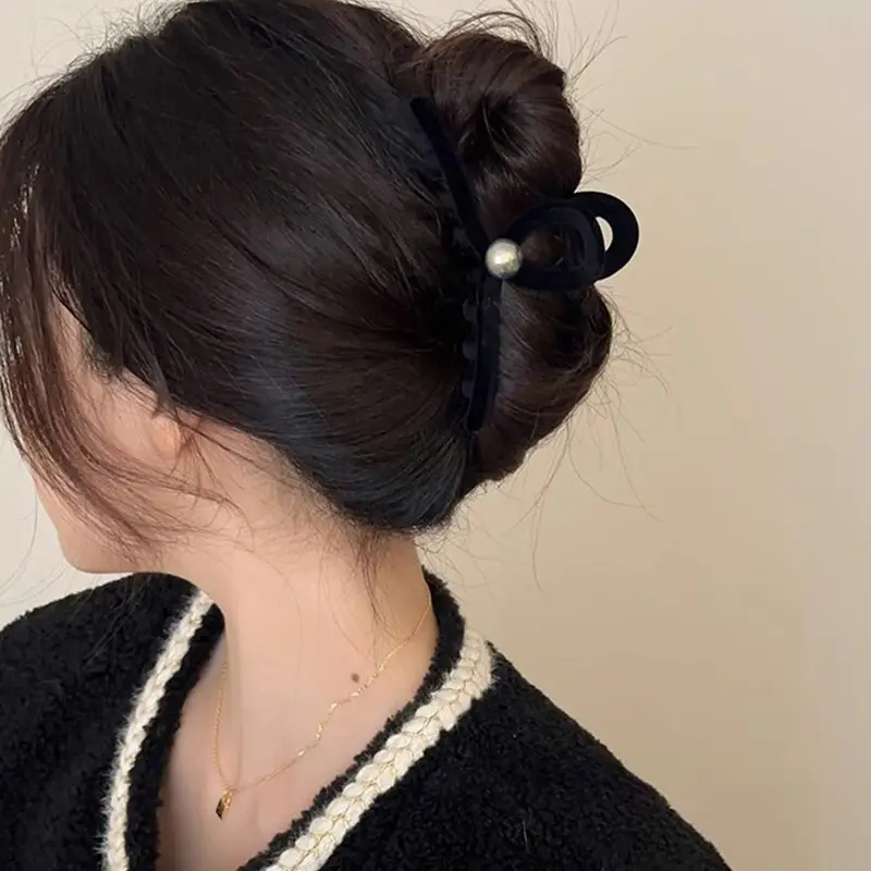 Flocking Pearl Hair Clip for Women's Multi-Downupdo - Image 4