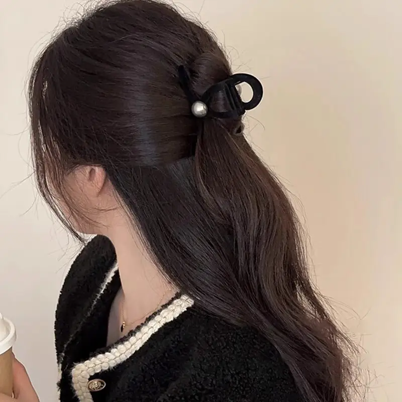 Flocking Pearl Hair Clip for Women's Multi-Downupdo - Image 5