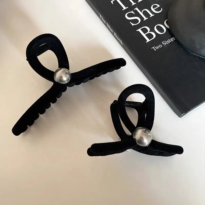 Flocking Pearl Hair Clip for Women's Multi-Downupdo — feature 15