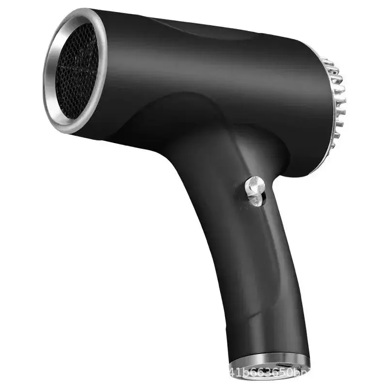 Wireless Rechargeable Hair Dryer Black High Power - Image 2