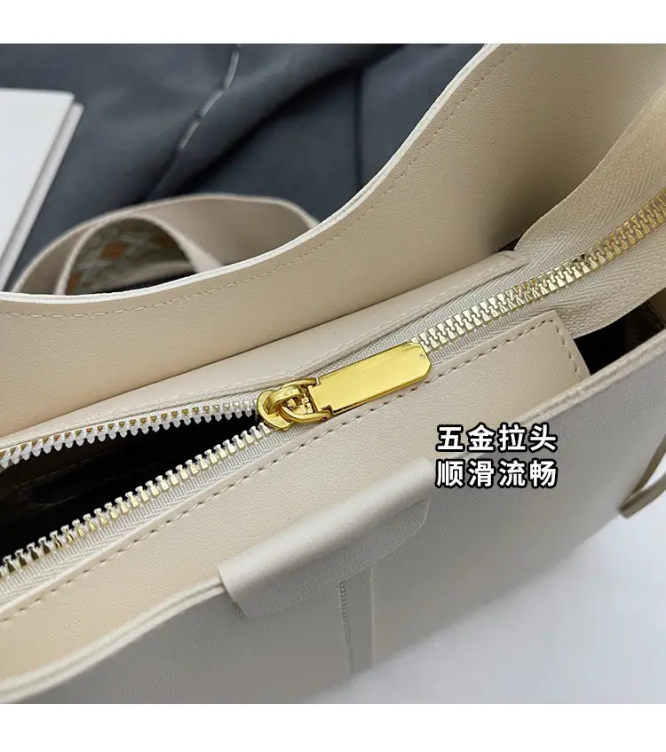 Korean Style Bucket Bag for Women Cream Spring Summer 2024 — feature 5