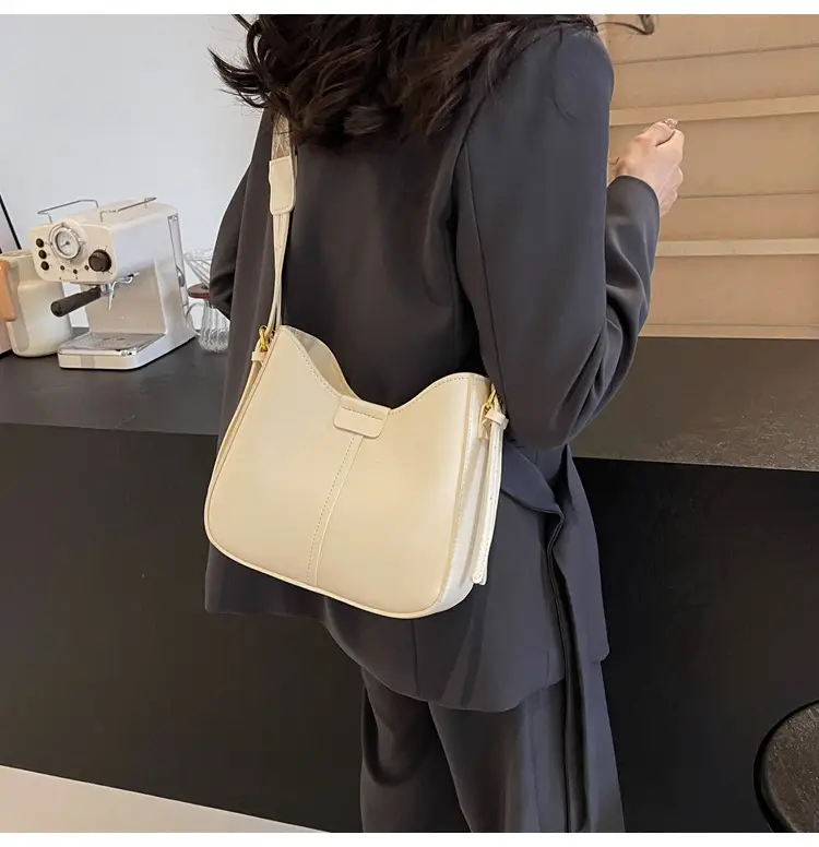 Korean Style Bucket Bag for Women Cream Spring Summer 2024 — feature 9