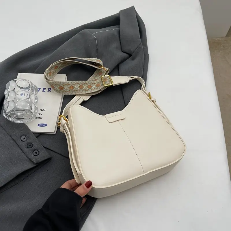 Korean Style Bucket Bag for Women Cream Spring Summer 2024 - Image 4