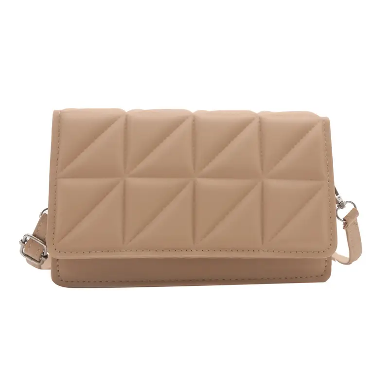 Black Quilted Shoulder Messenger Bag for Women 2024