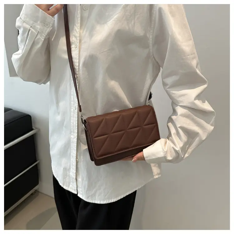 Black Quilted Shoulder Messenger Bag for Women 2024 — feature 16
