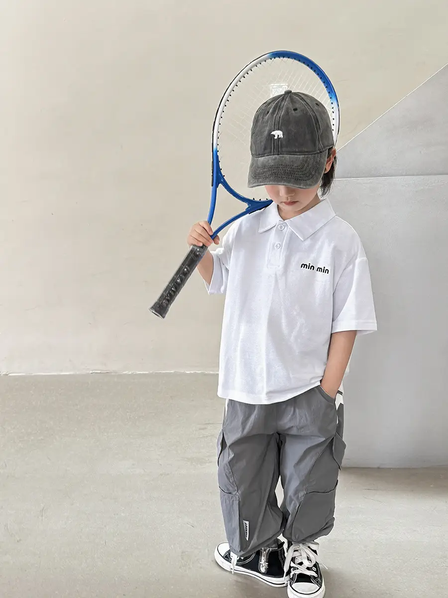 Boys Pure Cotton Polo Shirt 2026 Summer Haimei Kids - Image 9