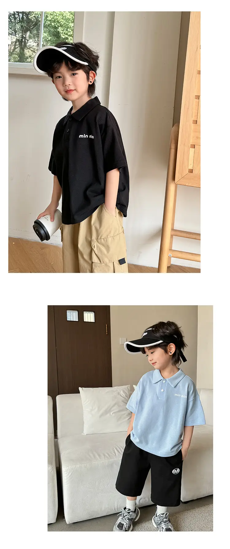 Boys Pure Cotton Polo Shirt 2026 Summer Haimei Kids — feature 10