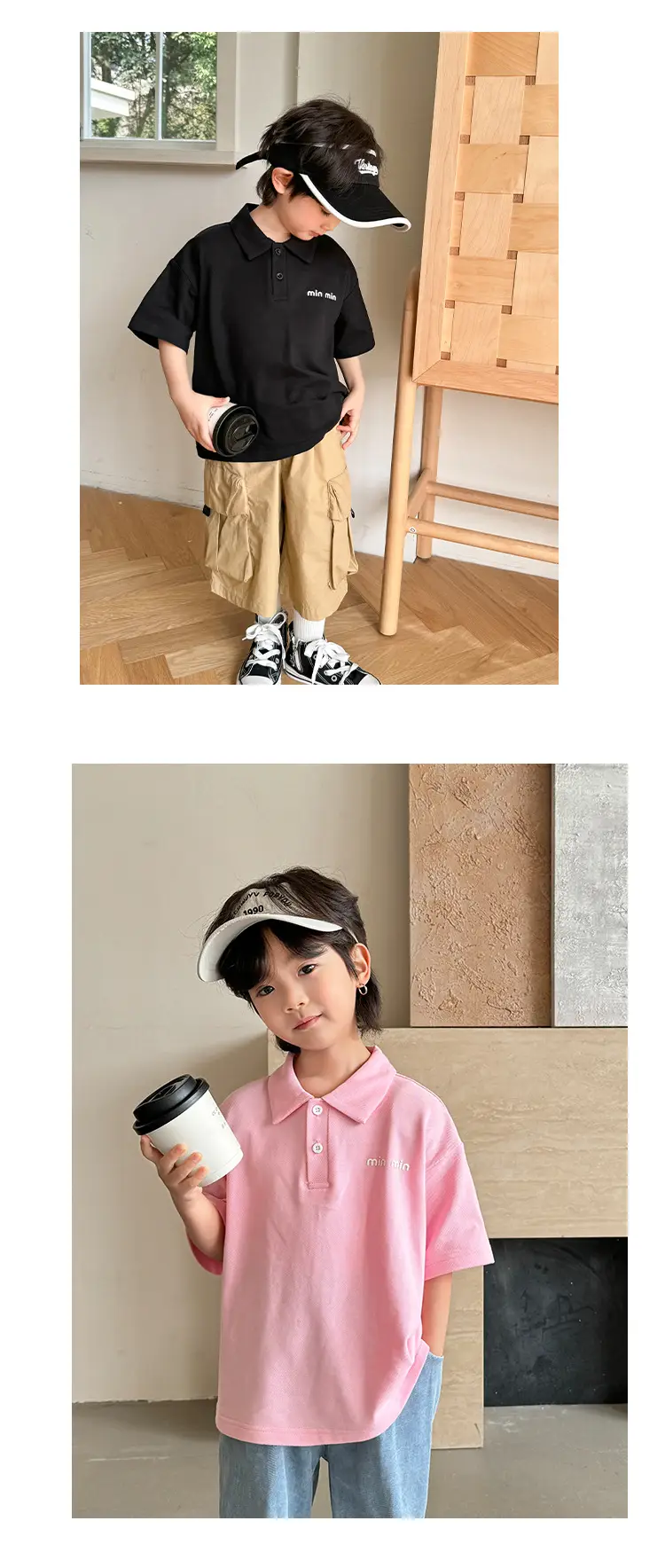Boys Pure Cotton Polo Shirt 2026 Summer Haimei Kids — feature 12