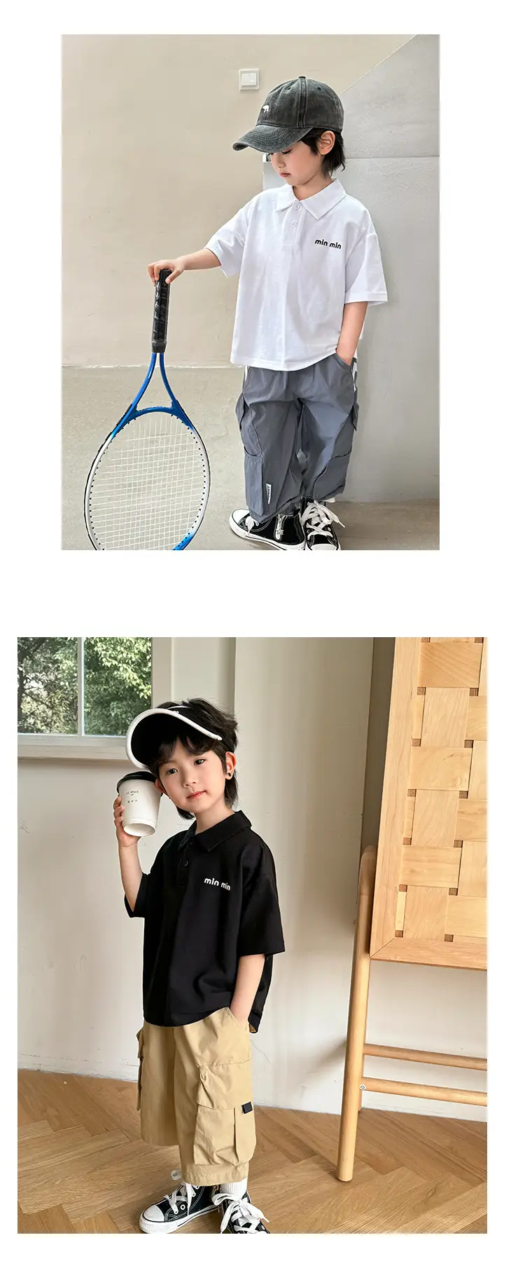 Boys Pure Cotton Polo Shirt 2026 Summer Haimei Kids — feature 13