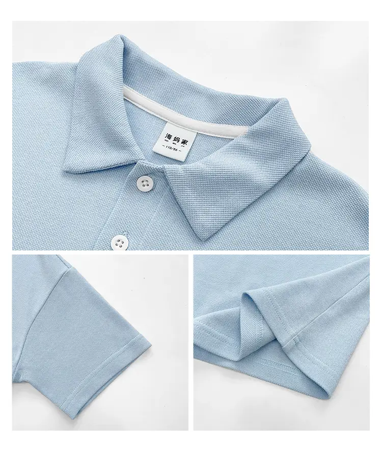 Boys Pure Cotton Polo Shirt 2026 Summer Haimei Kids — feature 3
