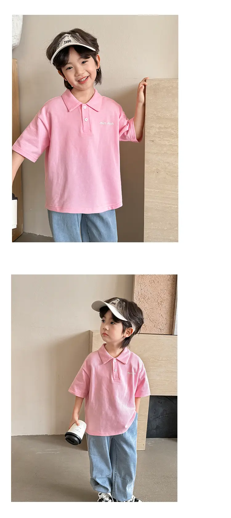 Boys Pure Cotton Polo Shirt 2026 Summer Haimei Kids — feature 9